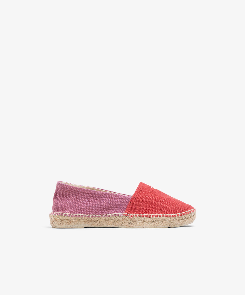 Women's casual handmade espadrille pink red Begur Rosa – MyBarks