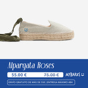 Alpargata Roses Kaki