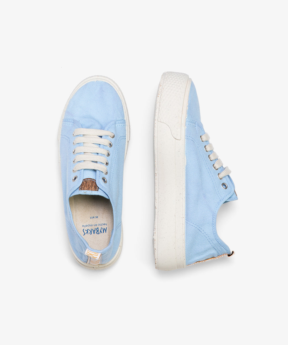 Zapatillas sostenibles hechas en España Nápoles Azul Sky - MyBarks