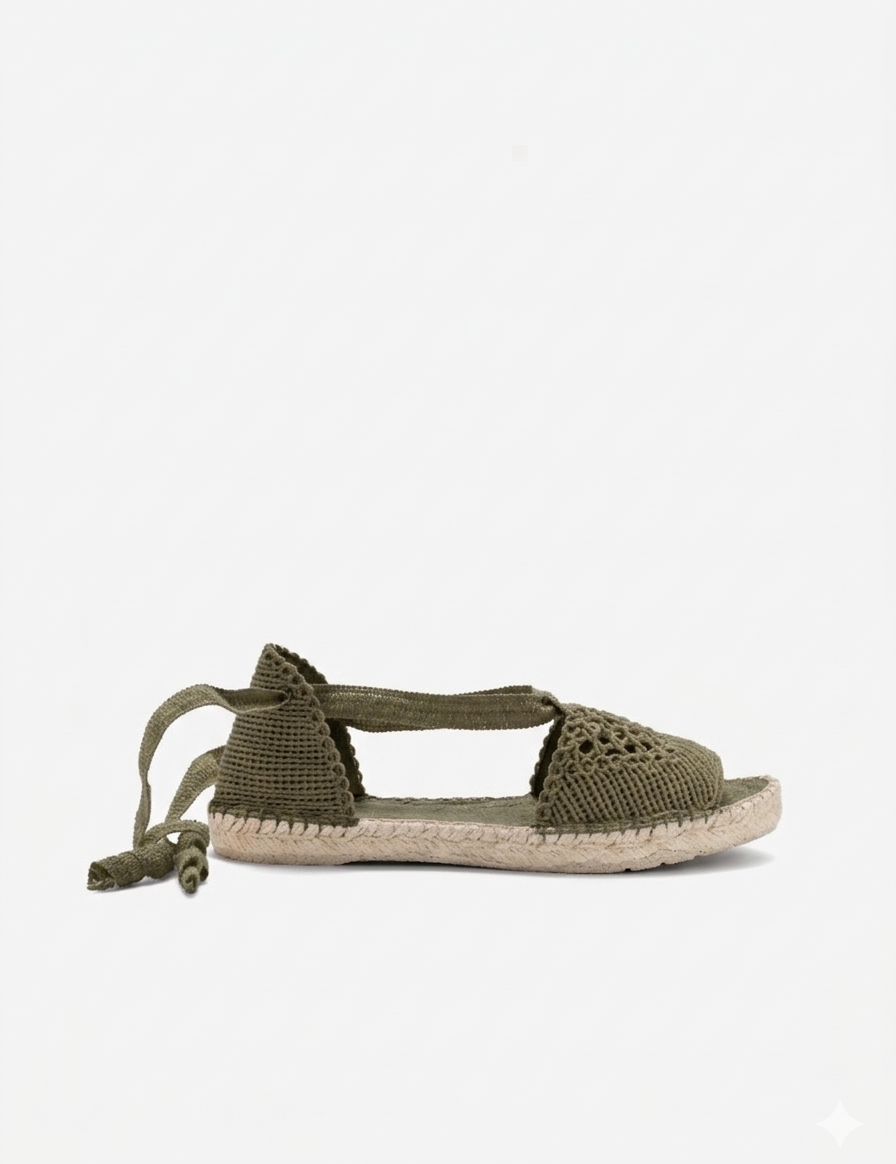 alpargata valenciana kaki artesanal Pao