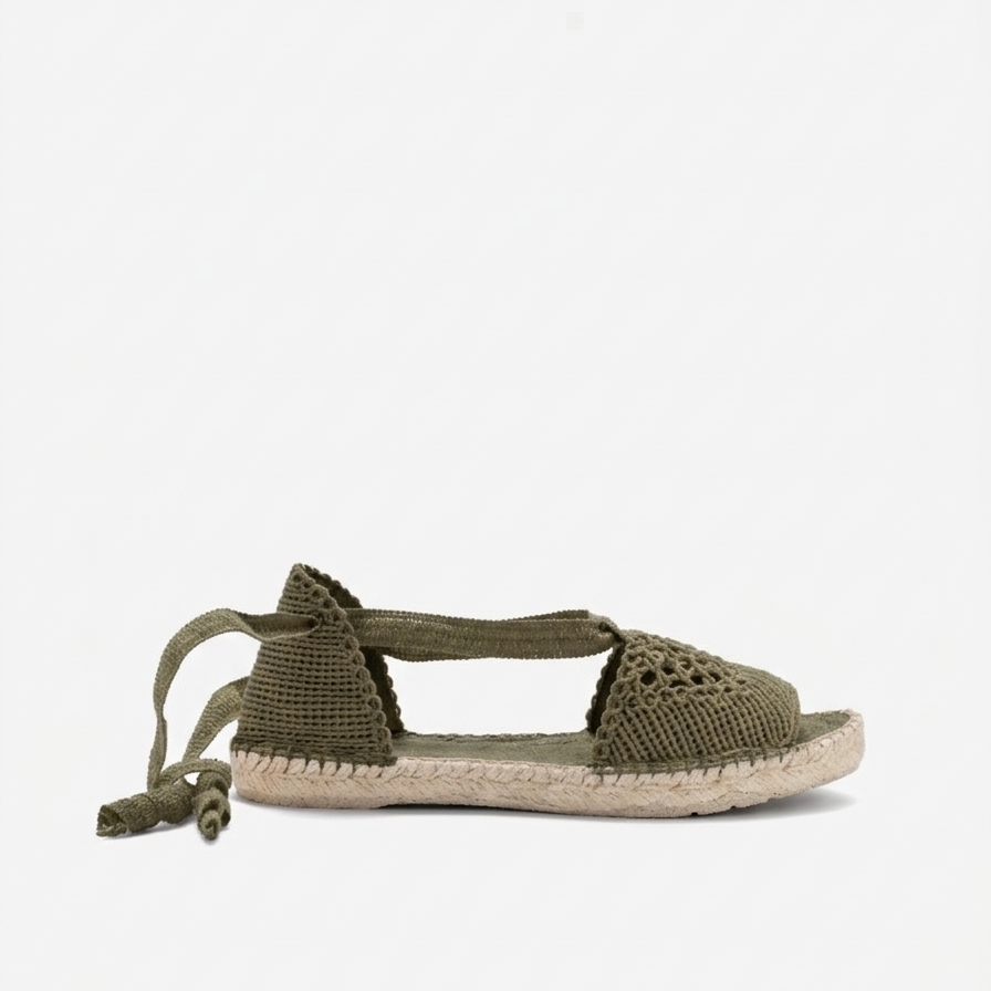 alpargata valenciana kaki artesanal Pao