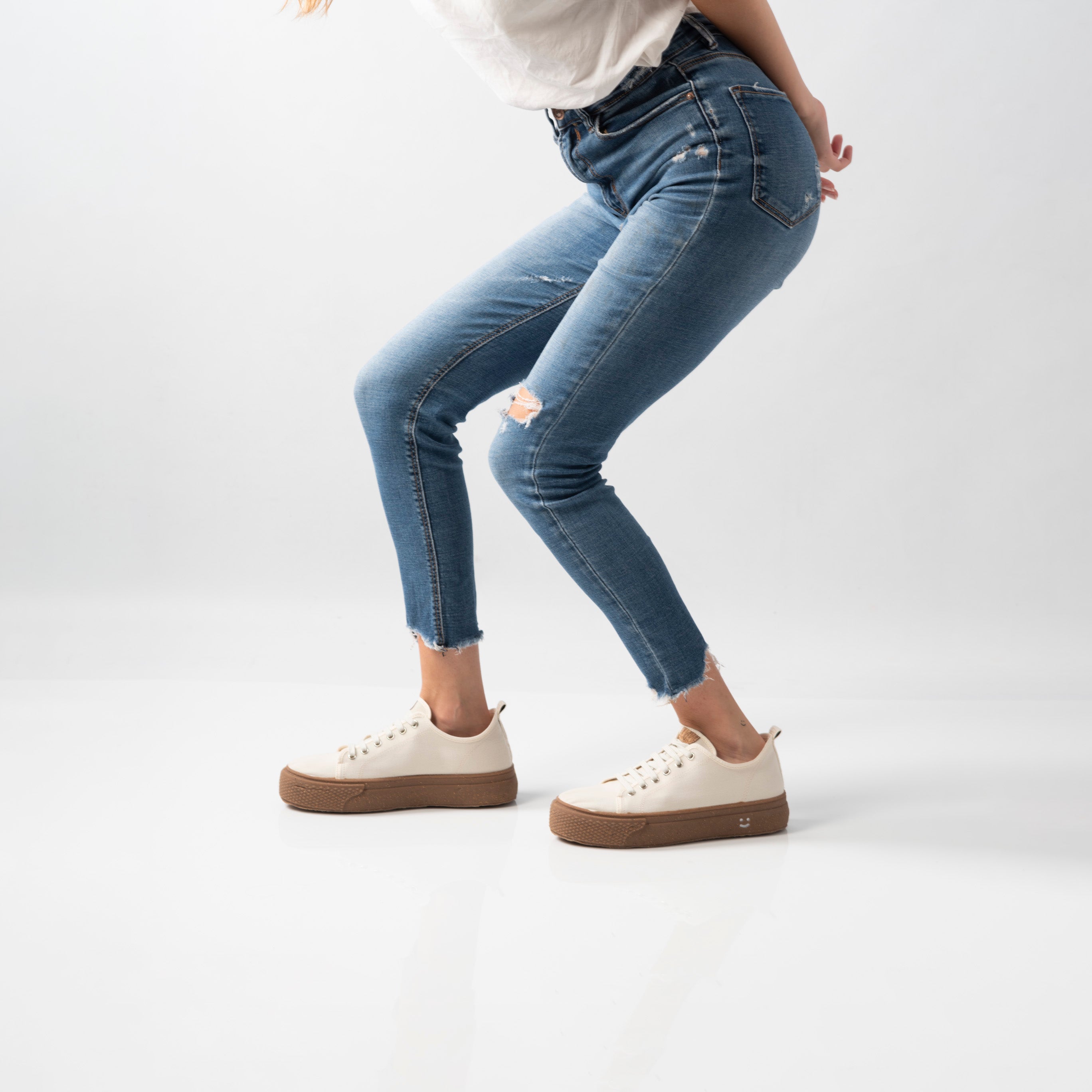 Zapatillas ecológicas para mujer Nápoles Ivory - MyBarks